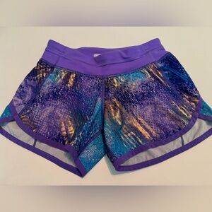 Ivivva girls sz 8 speed up shorts purple adorable like mom’s Lululemon